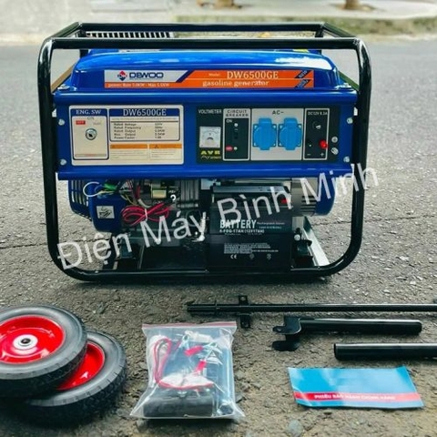 Máy Phát Điện Chạy Xăng 5Kw Dewoo WD6500GE