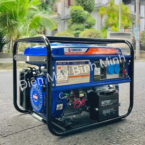 Máy Phát Điện Chạy Xăng 5Kw Dewoo WD6500GE