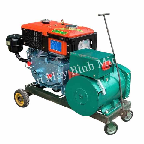 Máy Phát Điện Đầu Nổ 5Kw Điện 220V D12 Gió Đề
