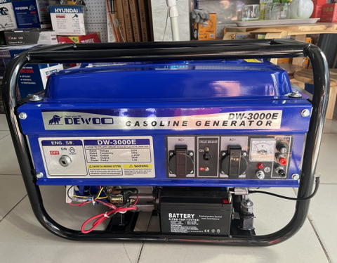 Máy Phát Điện Xăng 3Kw Dewoo DW3000E Đề Nổ