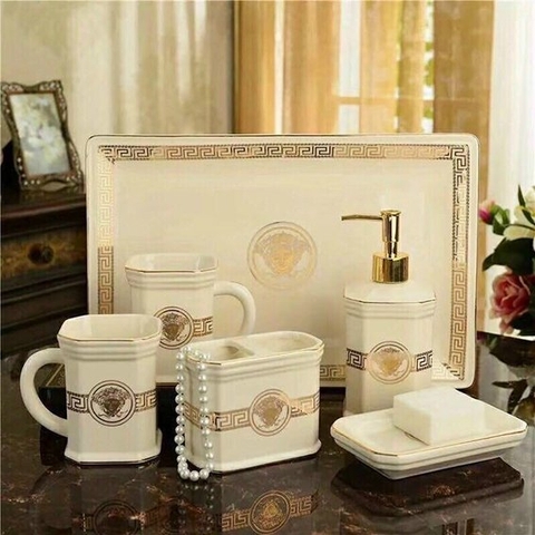 BỘ ĐỰNG ĐỒ PHÒNG TẮM SỨ VERSACS HOÀNG GIA