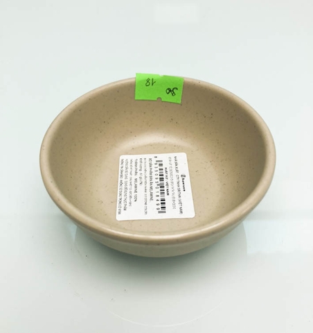 CHÉN CHẤM TRÒN NHÁM NÂU ĐÁ