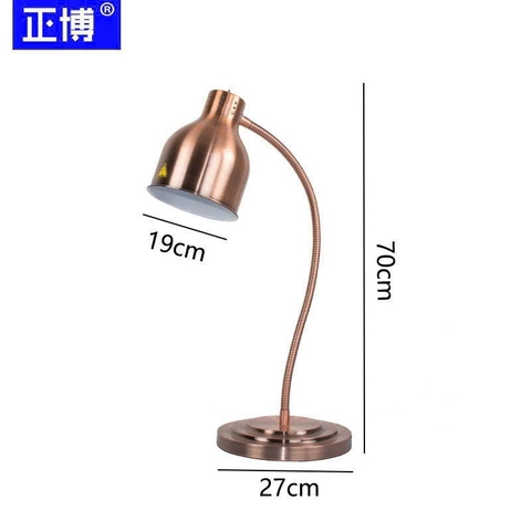 ĐÈN HÂM NÓNG THỨC ĂN MẠ VÀNG HỒNG 1 BÓNG A2