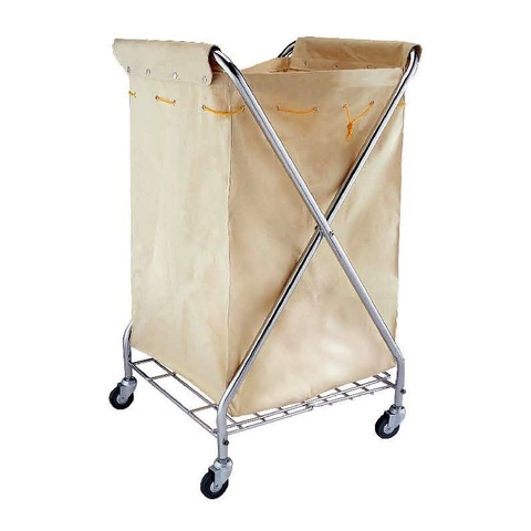 XE ĐẨY THU GOM ĐỒ CHĂN GỐI TRONG KHÁCH SẠN