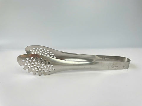 KẸP GẮP THỨC ĂN INOX ĐẦU TRÒN CÓ LỖ