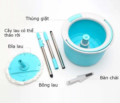 BỘ CÂY LAU NHÀ LOCK & LOCK CONNER SPIN MOP