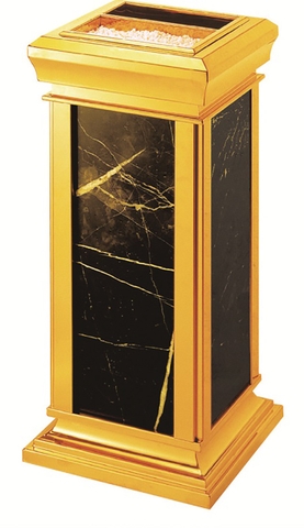 THÙNG RÁC ĐÁ HOA CƯƠNG ĐẶT TẠI SẢNH KHÁCH SẠN