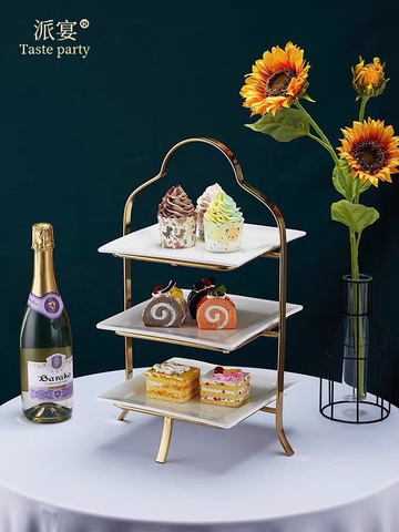 KỆ TRƯNG BÀY BÁNH KẸO TRÀ CHIỀU