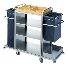 XE ĐẨY DỌN PHÒNG KHÁCH SẠN 3 TẦNG MẪU 6