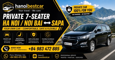 HA NOI / NOI BAI - SAPA ( SUV 7 SEAT PRIVATE CAR)