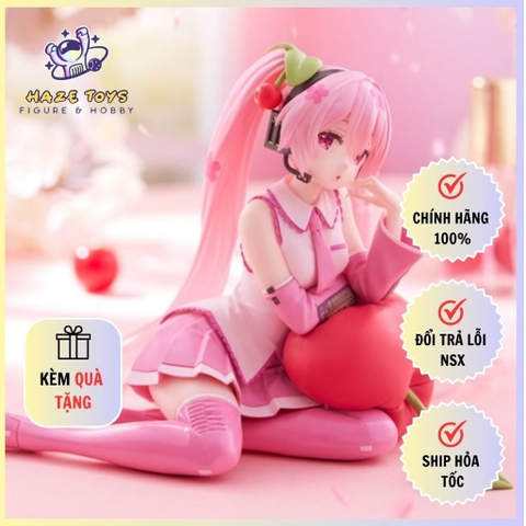 Mô Hình Hatsune Miku - Vocaloid Desktop Cute - Sakura Miku Cherry Cushion Ver. Figure (Taito)