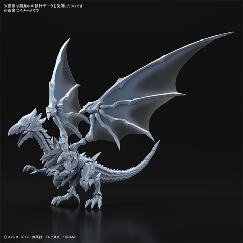 Mô Hình Lắp Ráp Figure-rise Standard Amplified Blue-Eyes White Dragon