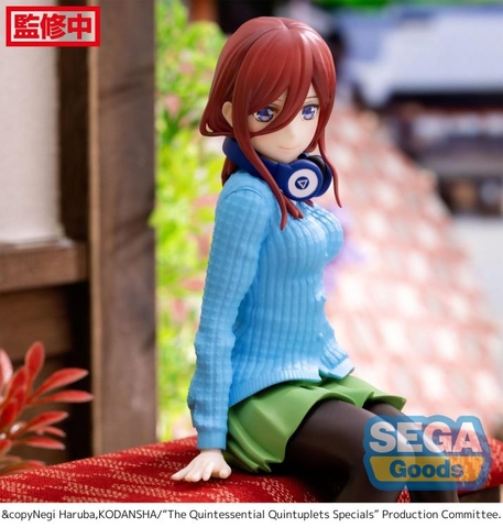Mô Hình Nakano Miku, Gotoubun no Hanayome, Nhà Có 5 Nàng Dâu - Premium Chokonose Figure (SEGA)