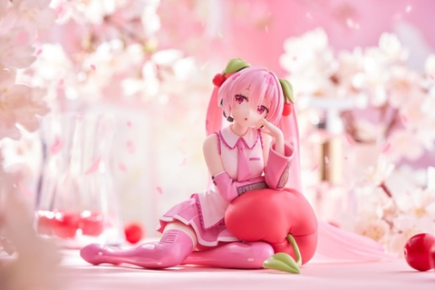 Mô Hình Hatsune Miku - Vocaloid Desktop Cute - Sakura Miku Cherry Cushion Ver. Figure (Taito)