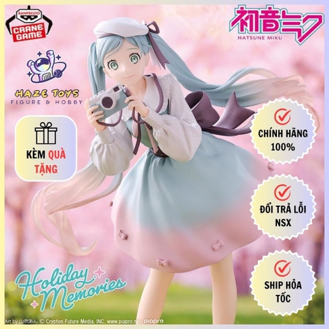 [Chính Hãng] Mô Hình Vocaloid Holiday Memories - Hatsune Miku - Camera (Banpresto)