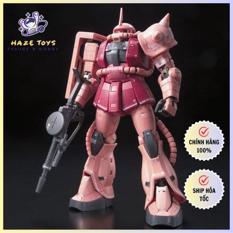 Mô hình RG 02 1/144 MS-06S Char's Zaku II Red - Chính hãng Bandai Nhật Bản