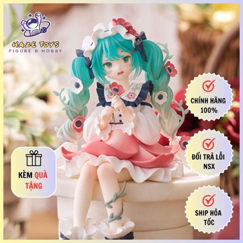 Mô Hình Vocaloid - Hatsune Miku - Flower Fairy Anemone - Noodle Stopper Figure Chính Hãng (Furyu)