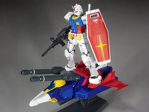 Mô hình HGUC 050 1/144 HG G Armor (G Fighter + RX782 Gundam) - Chính hãng Bandai Nhật Bản
