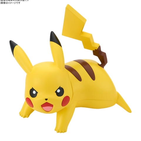 Mô hình Pokemon Plamo Collection 03 Pikachu Battle Pose - Chính hãng Bandai Nhật Bản