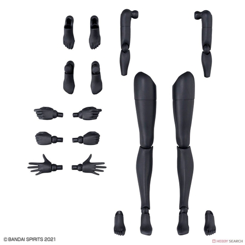 30MS OPTION BODY PARTS ARM PARTS & LEG PARTS [WHITE/BLACK]