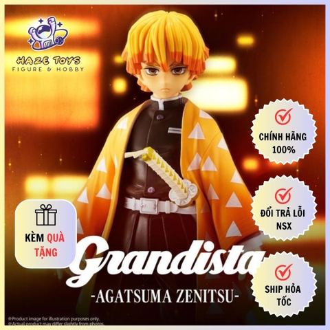 Mô Hình Demon Slayer - Kimetsu no Yaiba - Grandista - Zenitsu Agatsuma - Another Color Ver. A Figure (Banpresto)