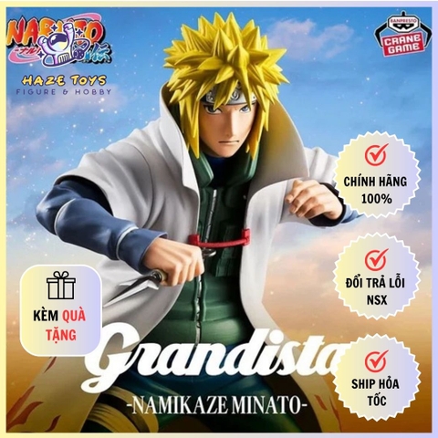 Mô hình Naruto Shippuden - Grandista Minato Namikaze Figure Chính Hãng (Banpresto)