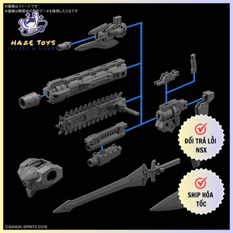 Mô hình Bandai 30MM Option Weapon 1 for Rabiot Claw 1/144 30 Minutes Missions