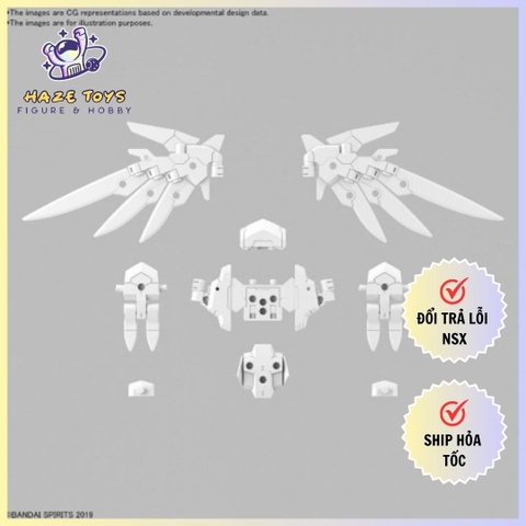 Mô hình phụ kiện Bandai 30MM 1/144 OPTION PARTS SET 17 (WING UNIT 1)