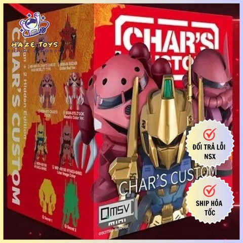 Mô Hình Blindbox QMSV Mini Char's Custom - 1 Box Figure Chính Hãng (Bandai)