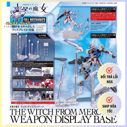 Đế trưng bày Bandai The Witch from Mercury Weapon Display Base 1/144