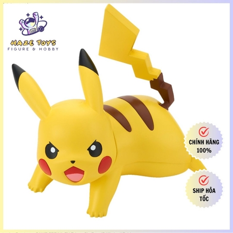 Mô hình Pokemon Plamo Collection 03 Pikachu Battle Pose - Chính hãng Bandai Nhật Bản