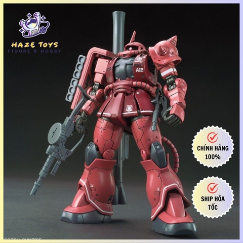Mô hình HG GTO 1/144 MS-06S Zaku II (Red Comet Ver.) - Chính hãng Bandai Nhật Bản