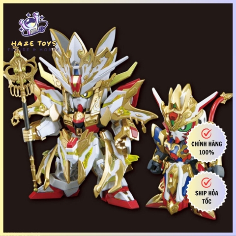 Mô Hình Lắp Ráp Gundam Bandai SD WH War Heroes Wukong Impulse - Childhood Ver & Sanzang Strike Freedom Gundam