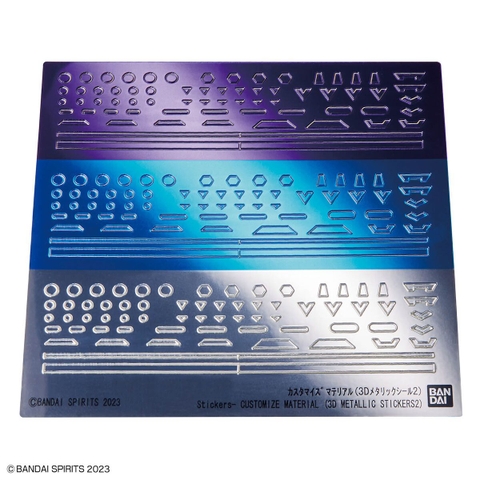 Phụ Kiện Bandai 30MM CUSTOMIZE MATERIAL (3D METALLIC STICKERS 2)