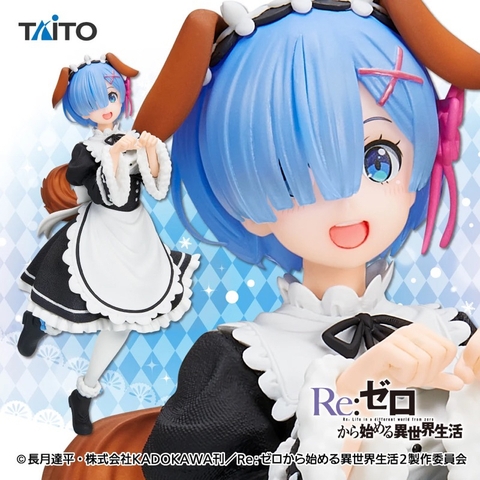 [Chính Hãng] Mô Hình Re:Zero - Rem - Coreful Figure - Memory Snow Puppy ver. (Taito)