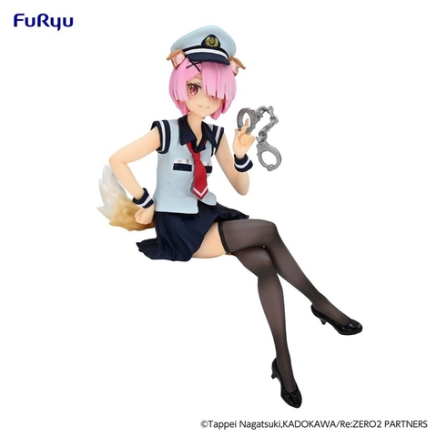 [Chính hãng] Mô hình Re:Zero Ram Police Officer Cap with Dog Ears Noodle Stopper (Furyu)