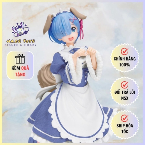 Mô Hình Rem - Re:zero Memory Snow Puppy Ver. Renewal Coreful Figure Chính Hãng (Taito)