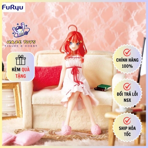 Mô Hình Nakano Itsuki, Eiga Gotoubun 5 Nàng Dâu, Kutsurogi Roomwear ver. - Noodle Stopper Figure (FuRyu)