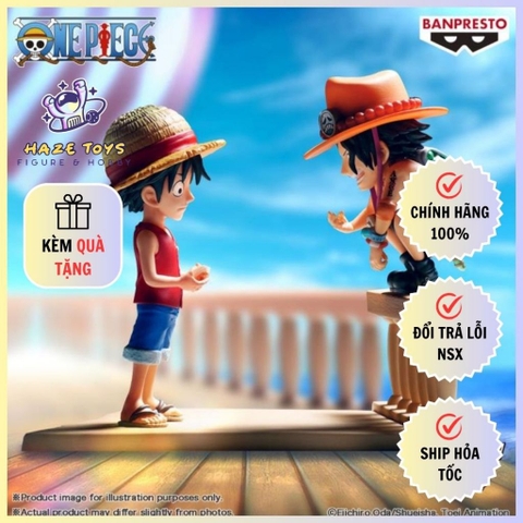 [Chính Hãng] Mô Hình One Piece - World Collectable Figure Log Stories Monkey D. Luffy & Portgas D. Ace (Banpresto)