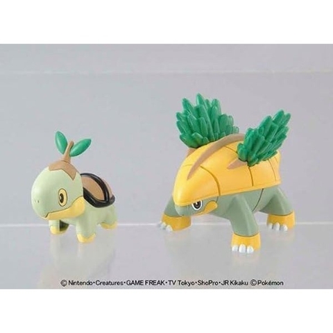 Mô hình Pokemon Plamo Collection 08 Torterra Evolution Set - Chính hãng Bandai Nhật Bản