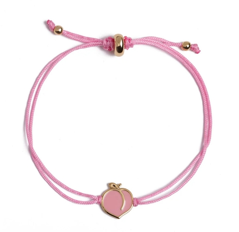 Vòng tay dây nylon - Trái đào hồng (Magical Peach)