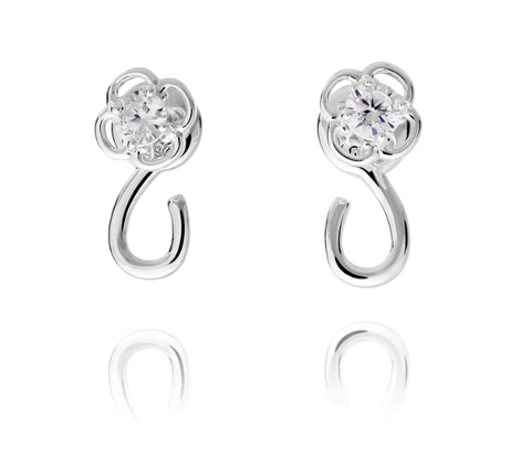 Khuyên tai - màu bạc (Ruyi Charm Hoop)