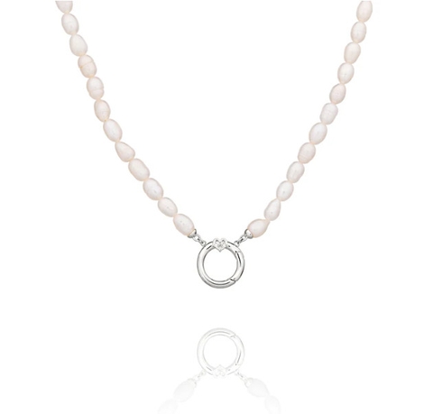 Dây chuyền ngọc trai - Màu bạc (PearlCharm Clasp)