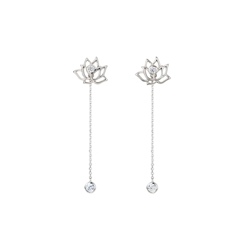Khuyên tai -  Tiên Nữ Hoa Sen - màu Bạc (Lotus Fairies Earrrings - Silver)
