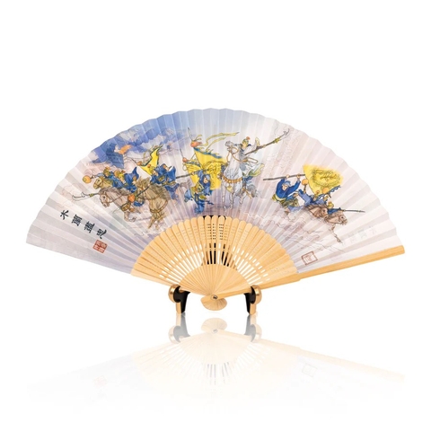 Quạt xếp 2 mặt - Mộc Lan