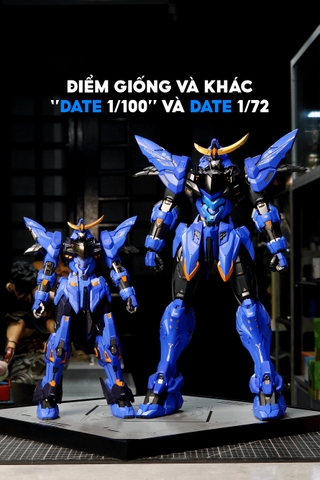 REVIEW SO SÁNH DATE MASAMUNE (MOSHOW TOYS) PHIÊN BẢN TỶ LỆ 1/100 VỚI 1/72