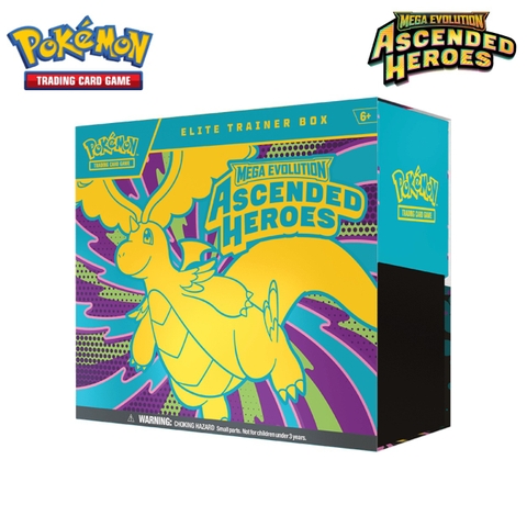 Thẻ Pokemon TCG - ETB2.5 Mega Evolution Ascended Heroes Elite Trainer Box - bản tiếng anh