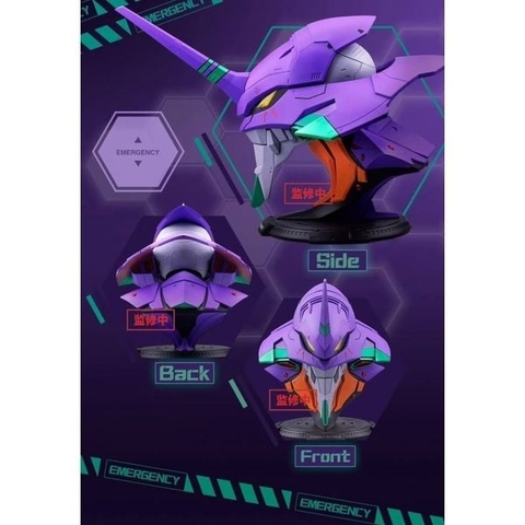Mô Hình Gundam BN HEAD COLLECTION EVANGELION TEST TYPE-01 VER. của Bandai Nhật Bản
