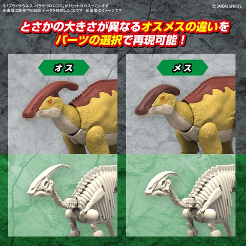 Mô Hình Lắp Ráp Khủng long PLANNOSAURUS Parasaurolophus của Bandai Nhật Bản