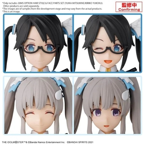 Mô Hình Lắp Ráp 30MS Bộ Phụ Kiện OPTION HAIR STYLE & FACE PARTS SET (YUIKA MITSUMINE/KIRIKO YUKOKU) của Bandai Nhật bản